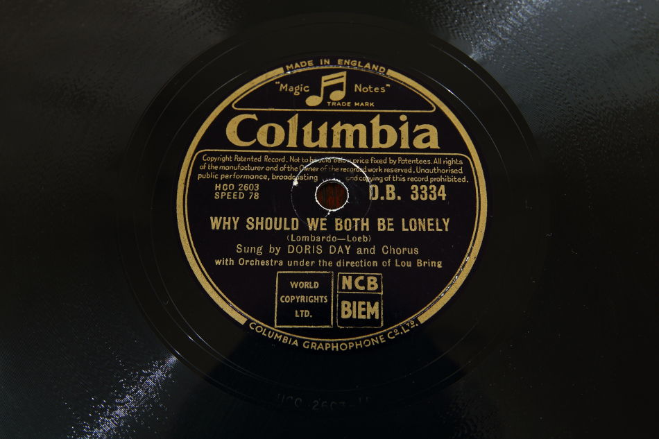 SPレコード盤　10インチ25cm ～DORIS DAY  ～