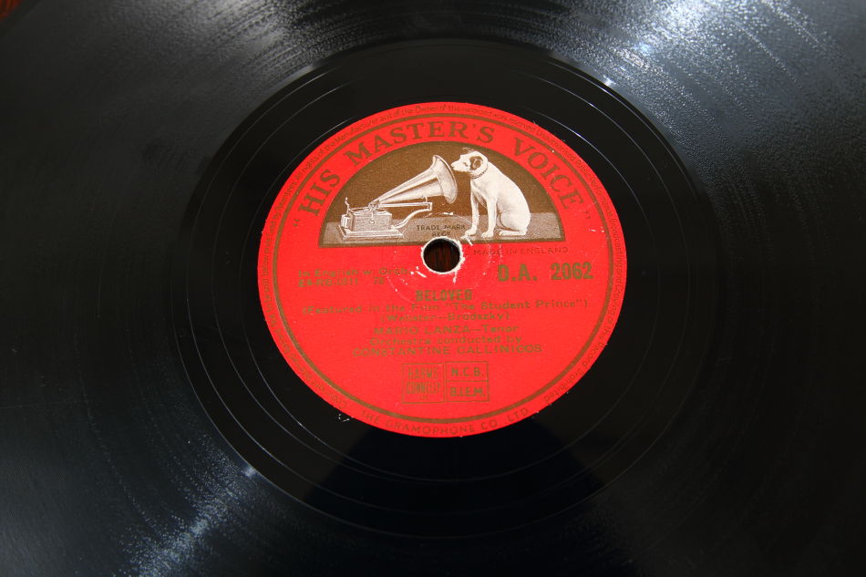 SPレコード盤　10インチ25cm ～MARIO LANZA  ～