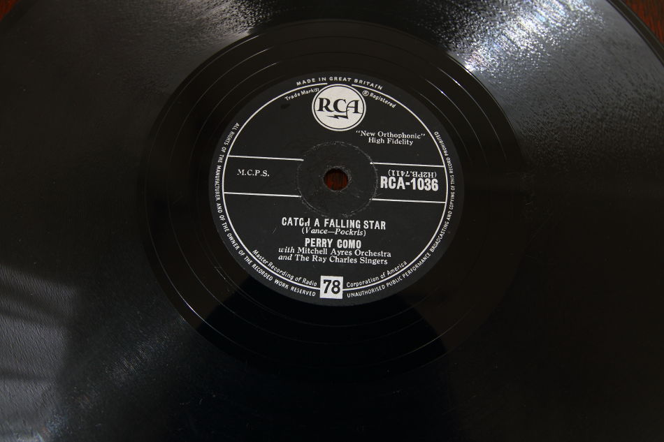 SPレコード盤　10インチ25cm ～PERRY COMO  ～
