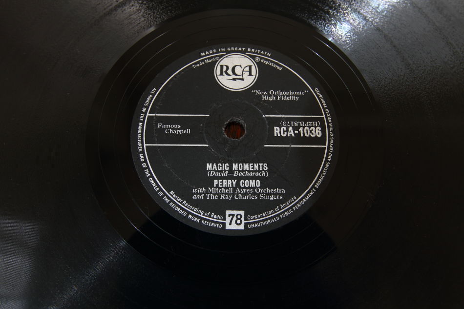 SPレコード盤　10インチ25cm ～PERRY COMO  ～