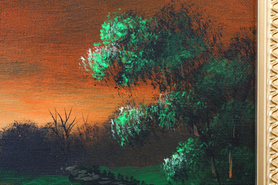 SUN GOING DOWN BOY / Oil Painting