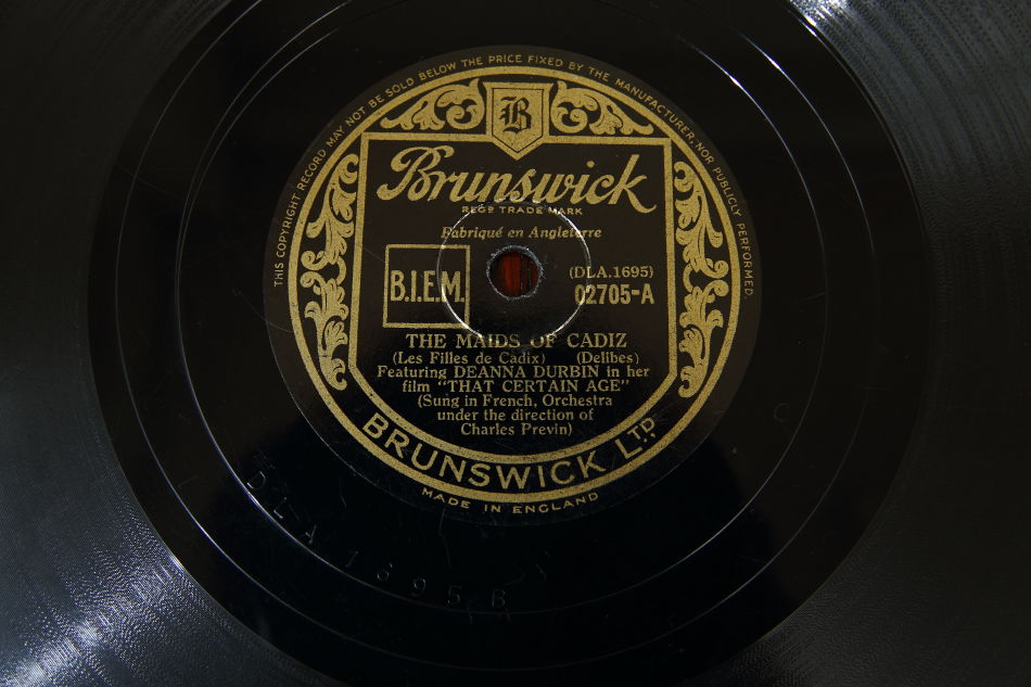 SPレコード盤　10インチ25cm ～DEANNA DURBIN  ～