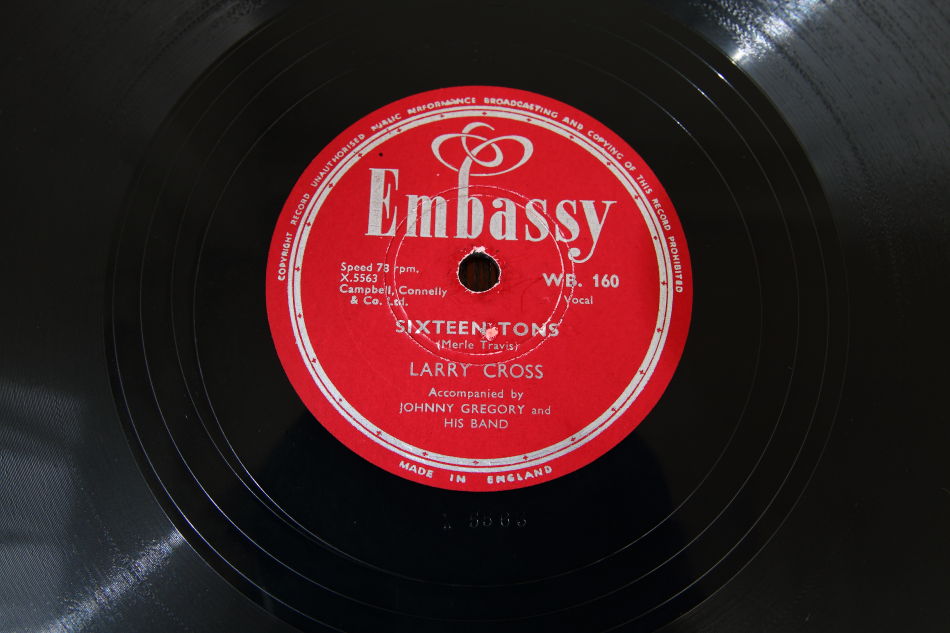 SPレコード盤　10インチ25cm ～LARRY CROSS  ～