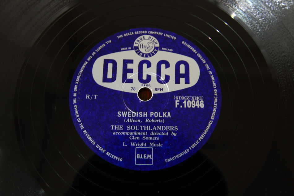 SPレコード盤　10インチ25cm ～THE SOUTHLANDERS  ～
