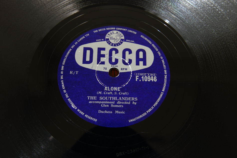SPレコード盤　10インチ25cm ～THE SOUTHLANDERS  ～