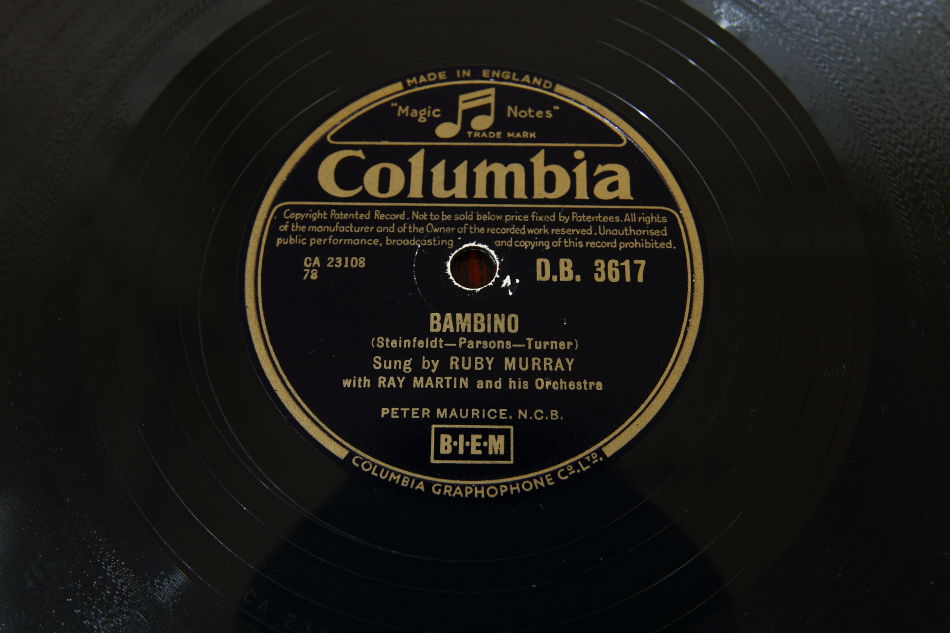 SPレコード盤　10インチ25cm ～RUBY MURRAY ～