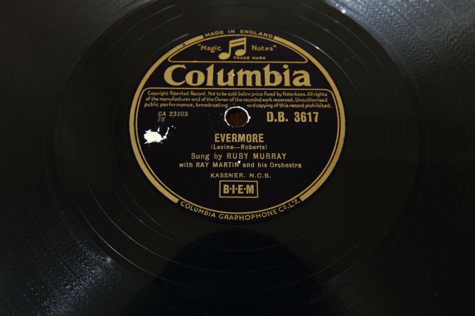 SPレコード盤　10インチ25cm ～RUBY MURRAY ～