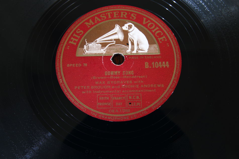 SPレコード盤　10インチ25cm ～PETER BROUGH  ～