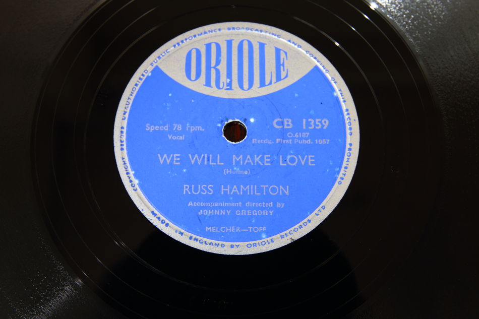 SPレコード盤　10インチ25cm ～RUSS HAMILTON  ～