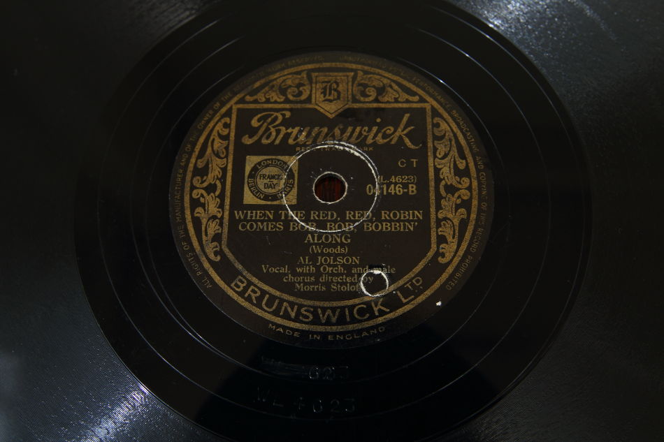SPレコード盤　10インチ25cm ～AL JOLSON  ～