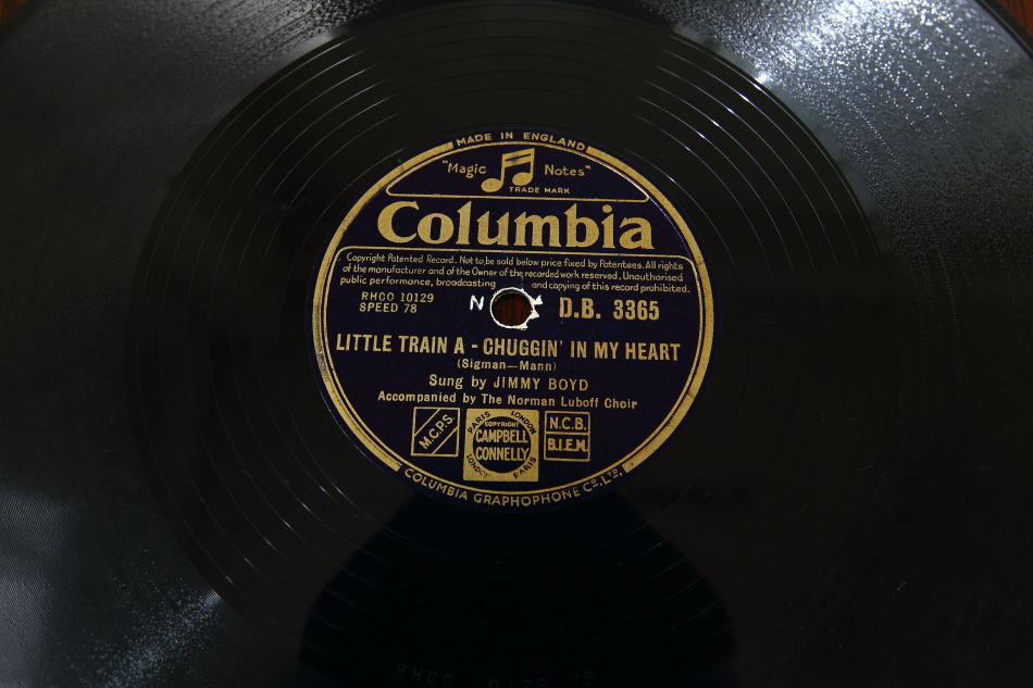 SPレコード盤　10インチ25cm ～JIMMY BOYD  ～