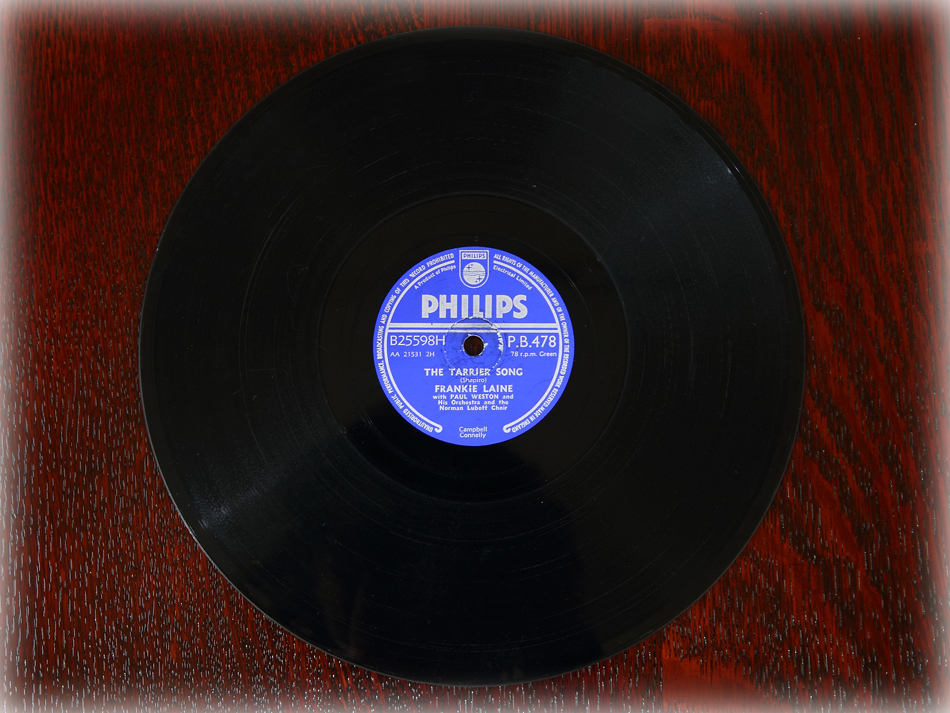 SPレコード盤　10インチ25cm ～FRANKIE LAINE ～