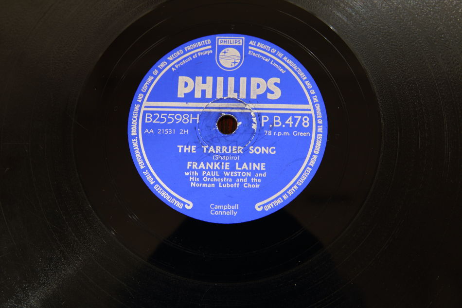 SPレコード盤　10インチ25cm ～FRANKIE LAINE ～