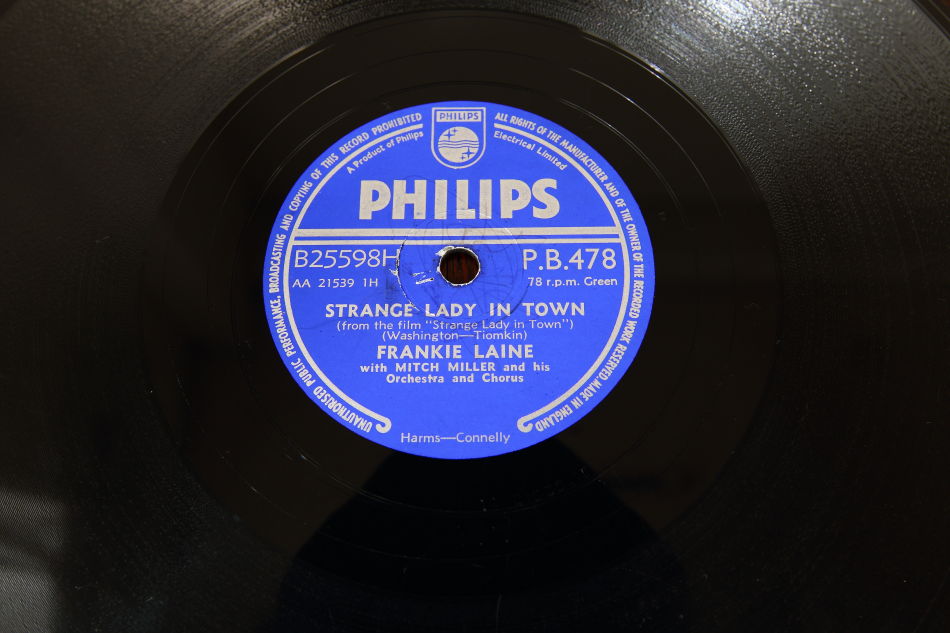 SPレコード盤　10インチ25cm ～FRANKIE LAINE ～