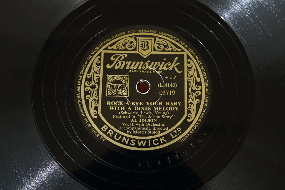SPレコード盤　10インチ25cm ～AL JOLSON ～