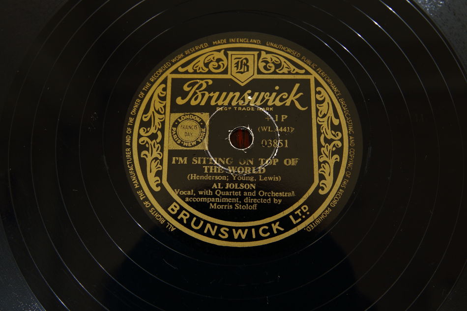 SPレコード盤　10インチ25cm ～AL JOLSON ～