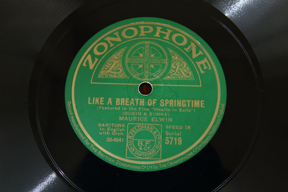 SPレコード盤　10インチ25cm ～MAURICE ELWIN ～