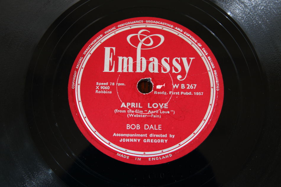 SPレコード盤　10インチ25cm ～BOB DALE ～