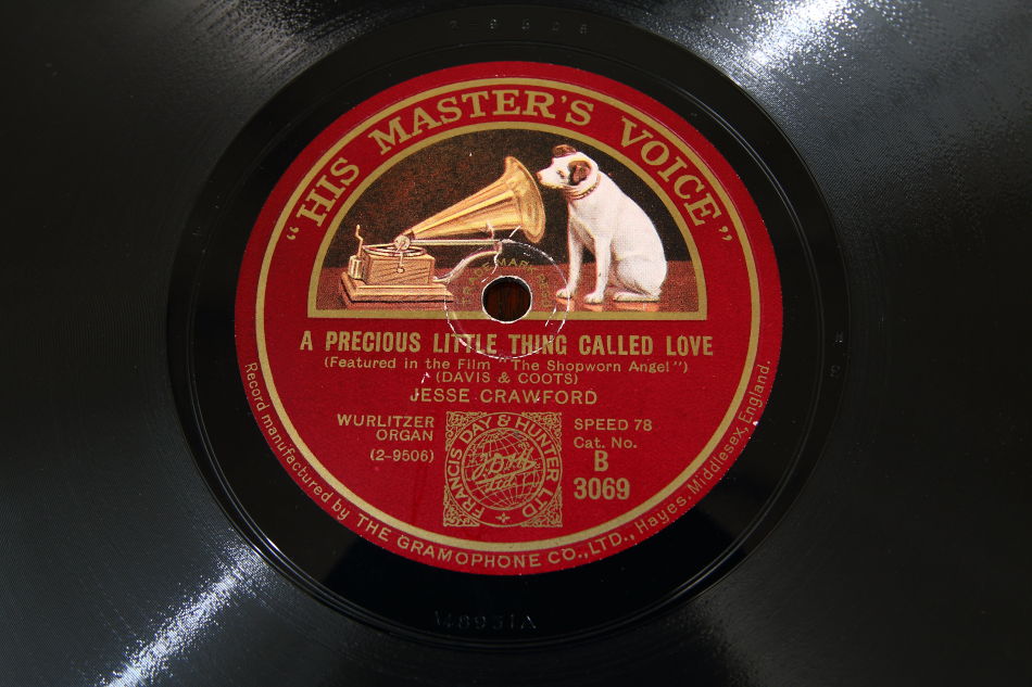 SPレコード盤　10インチ25cm ～JESSE CRAWFORD ～