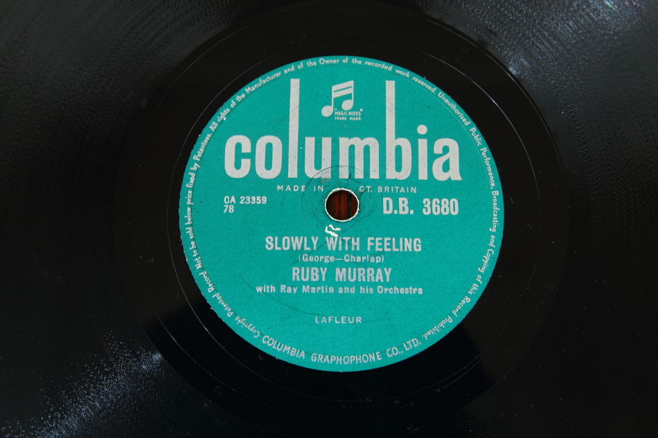 SPレコード盤　10インチ25cm ～RUBY MURRAY ～