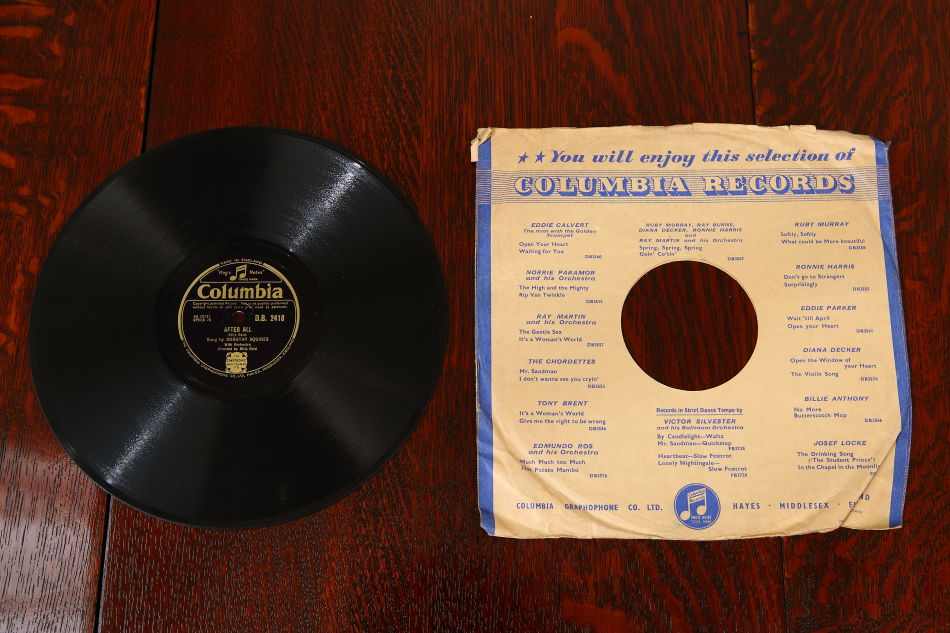 SPレコード盤　10インチ25cm ～DOROTHY SQUIRES ～
