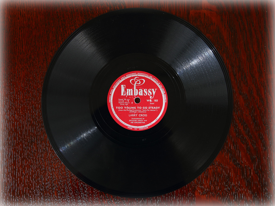 SPレコード盤　10インチ25cm ～LARRY CROSS ～