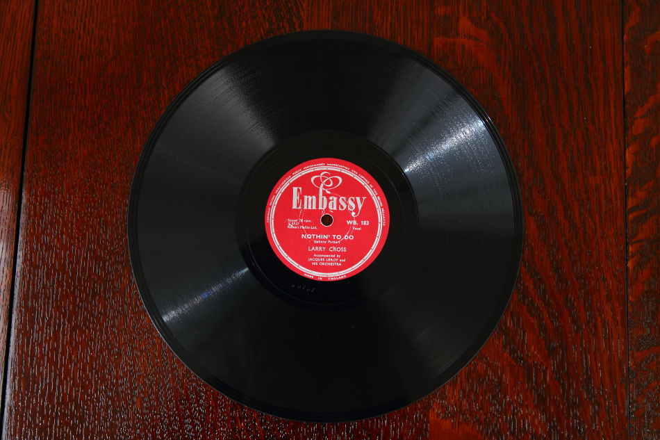 SPレコード盤　10インチ25cm ～LARRY CROSS ～