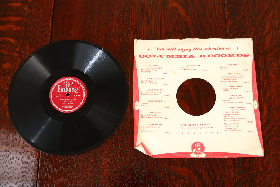 SPレコード盤　10インチ25cm ～LARRY CROSS ～