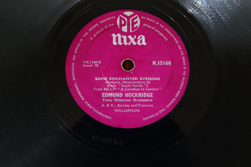 SPレコード盤　10インチ25cm ～EDMUND HOCKRIDGE ～