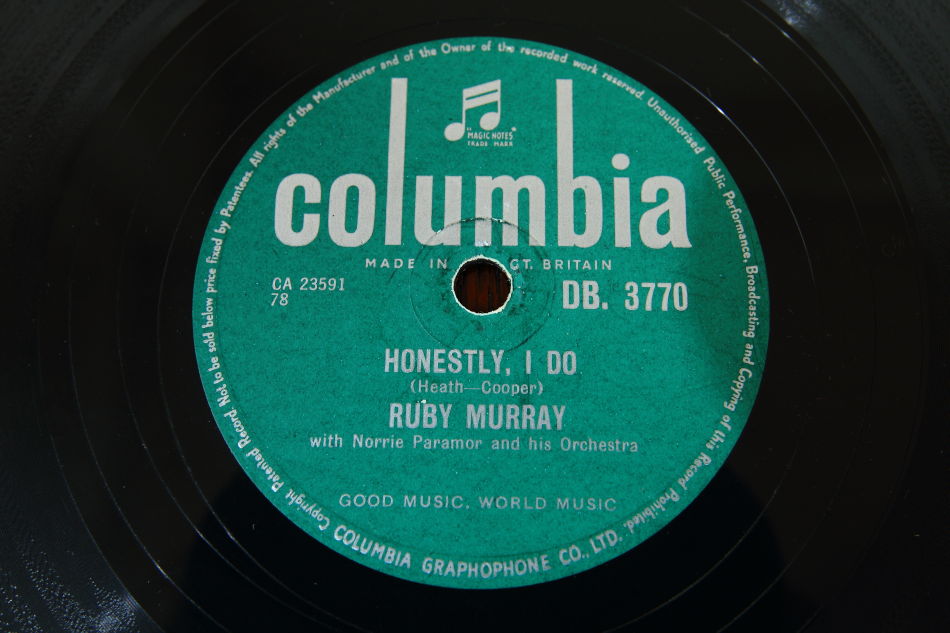 SPレコード盤　10インチ25cm ～RUBY MURRAY ～