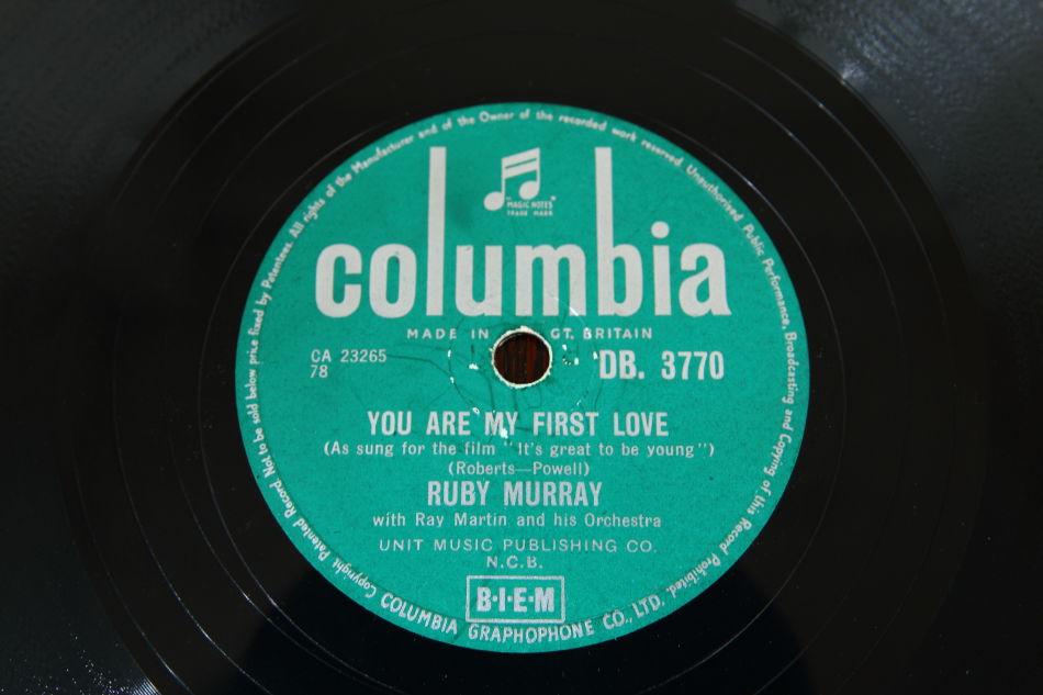 SPレコード盤　10インチ25cm ～RUBY MURRAY ～