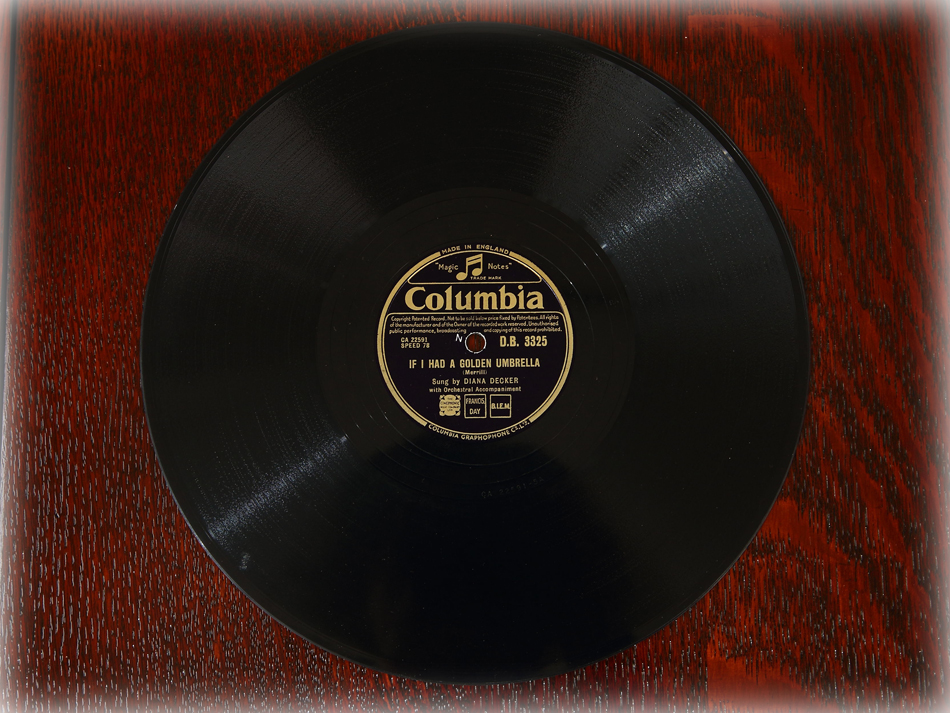 SPレコード盤　10インチ25cm ～DIANA DECKER ～