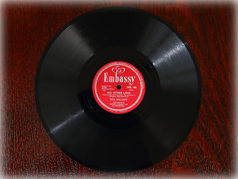 SPレコード盤　10インチ25cm ～RITA WILLIAMS ～