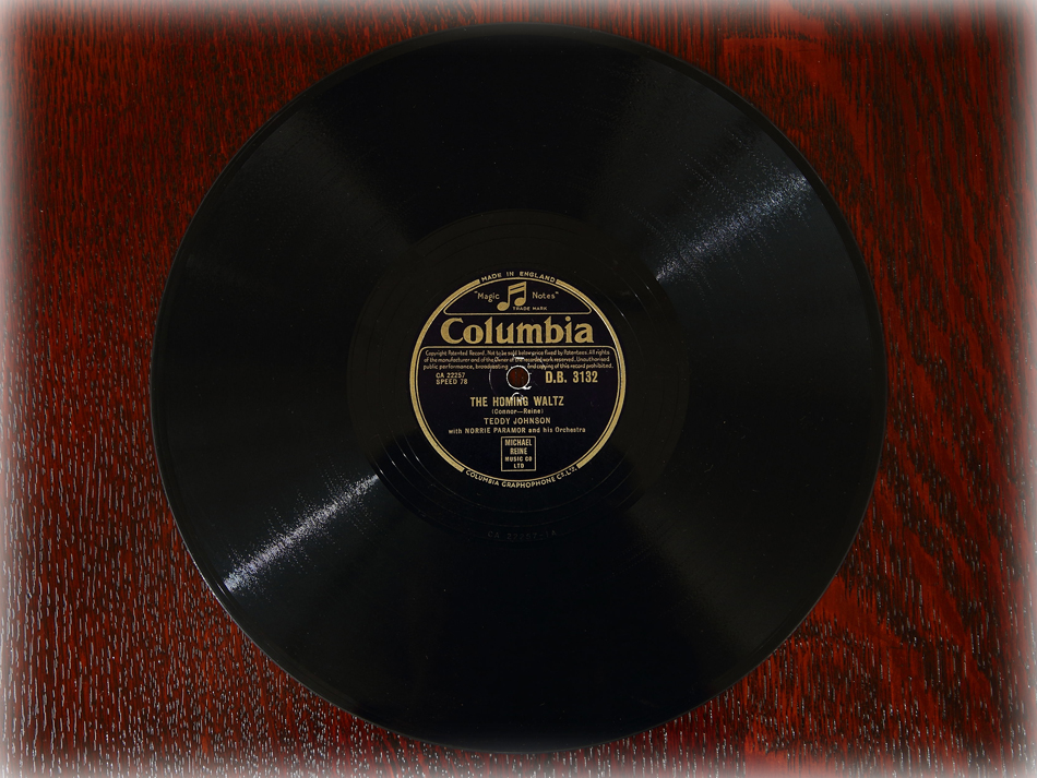 SPレコード盤　10インチ25cm ～TEDDY JOHNSON ～