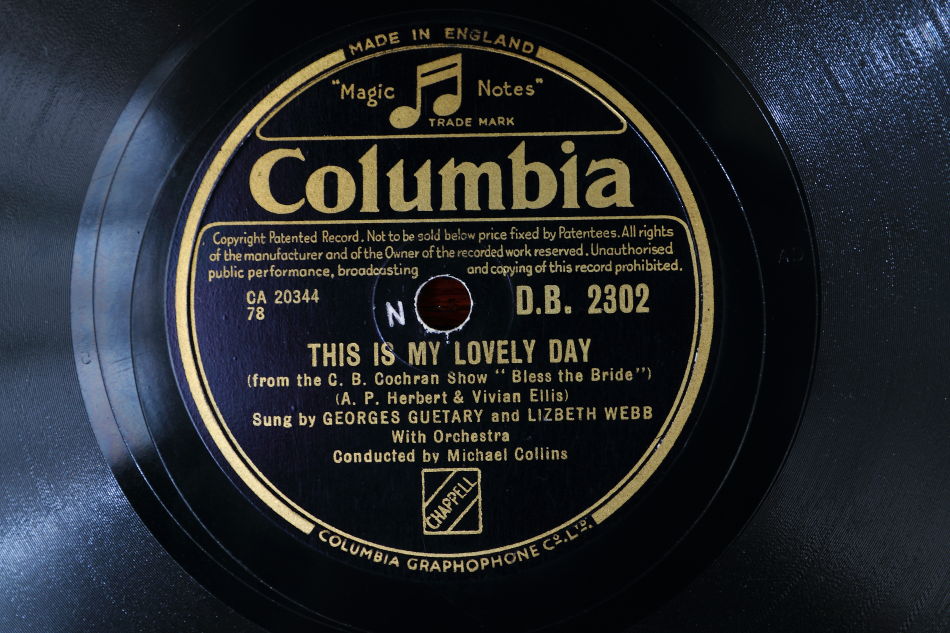 SPレコード盤　10インチ25cm ～GEORGES GUETARY AND LIZBETH～