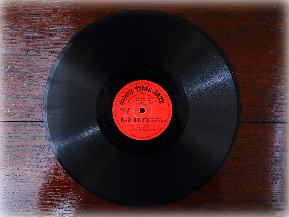 SPレコード盤 10インチ25cm ～KID DRY'S CREOLE JAZZ BAND～｜アンティーク家具・照明の専門店｜デニム アンティーク  ファニチャー
