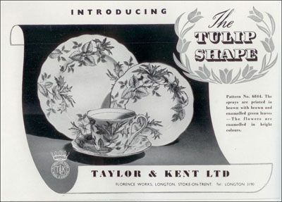 Taylor & Kent Ltd, Longton 21Piece ティーセット｜アンティーク家具