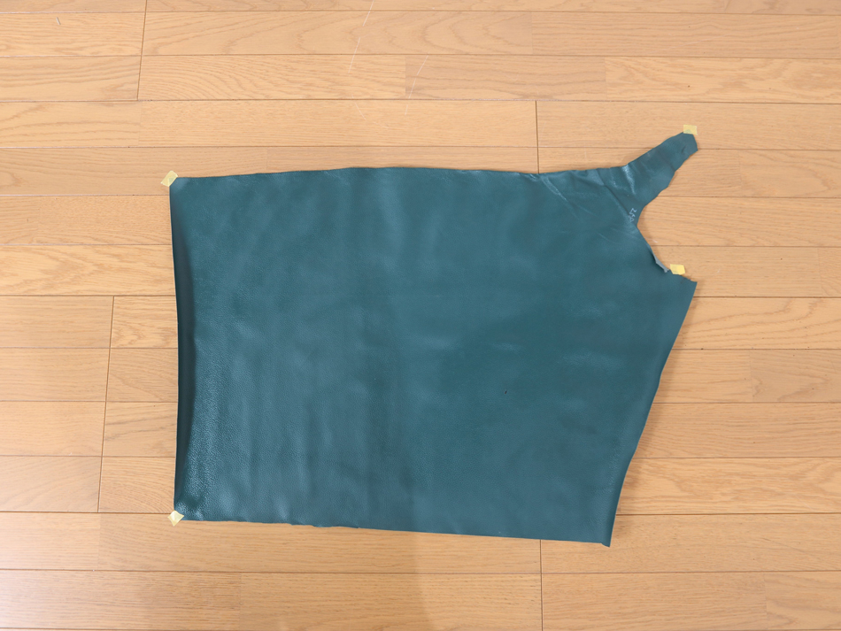 本革(緑)　デコラス(58cm×48cm)