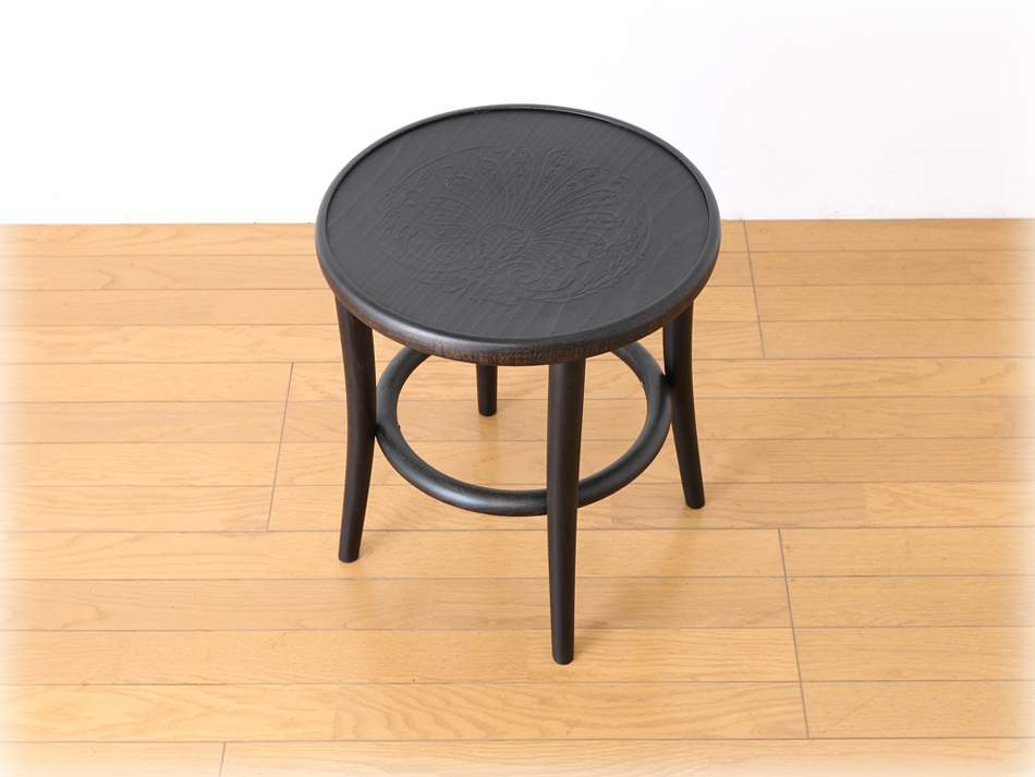 トンTON ベントスツール No60 リングレッグRing leg / ウレタン・ブラック