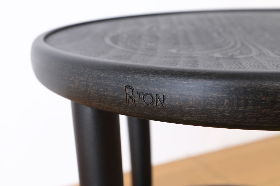 トンTON ベントスツール No60 リングレッグRing leg / ウレタン・ブラック