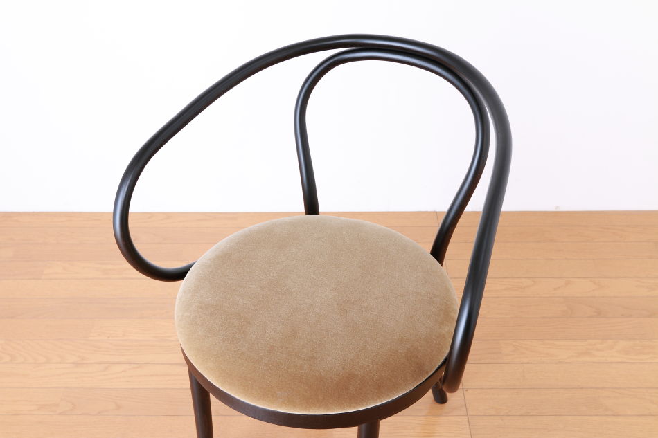 ページドPaged ベントアームチェア No9 Vienna/ダークウェンジ/クッションシート