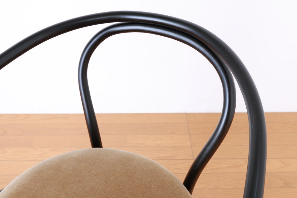 ページドPaged ベントアームチェア No9 Vienna/ダークウェンジ/クッションシート