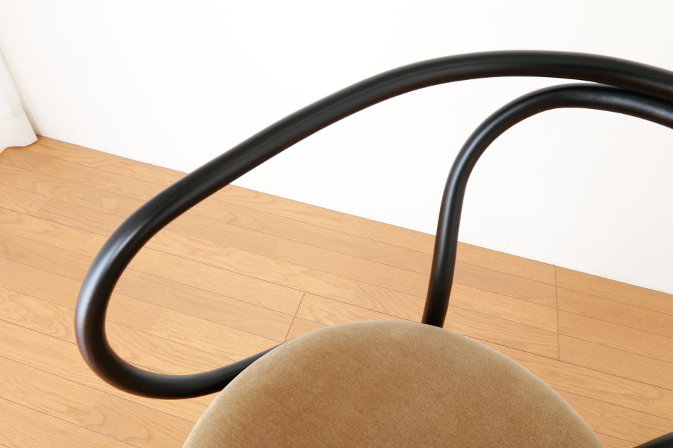 ページドPaged ベントアームチェア No9 Vienna/ダークウェンジ/クッションシート