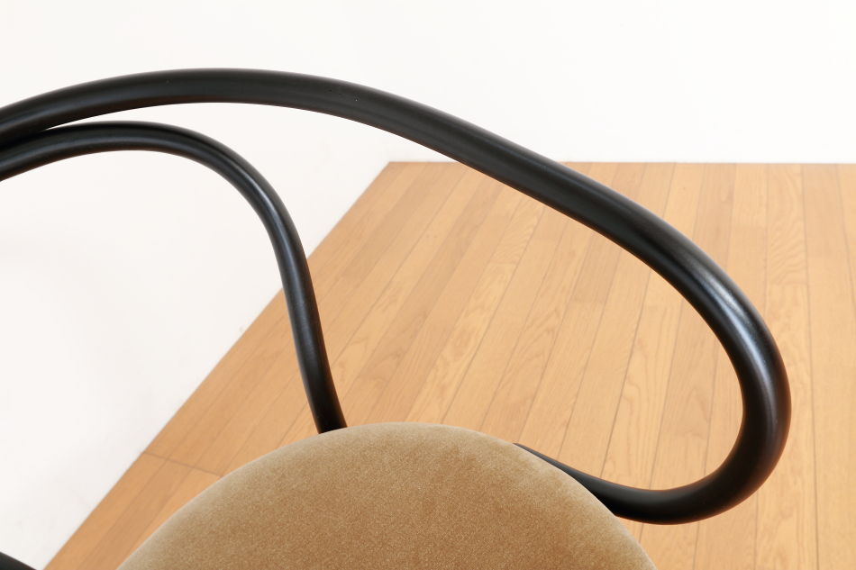 ページドPaged ベントアームチェア No9 Vienna/ダークウェンジ/クッションシート