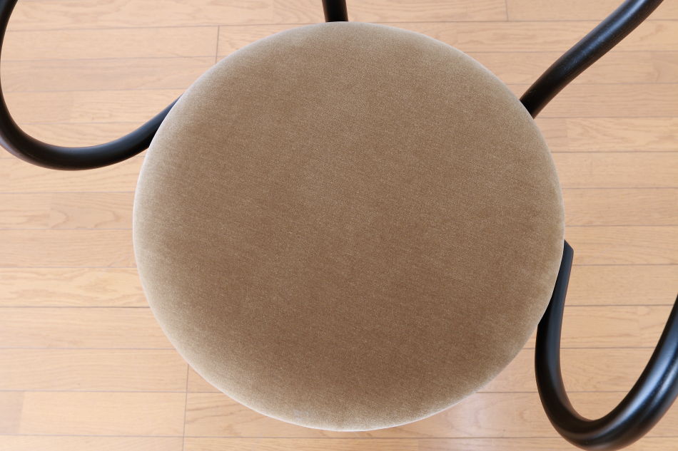 ページドPaged ベントアームチェア No9 Vienna/ダークウェンジ/クッションシート