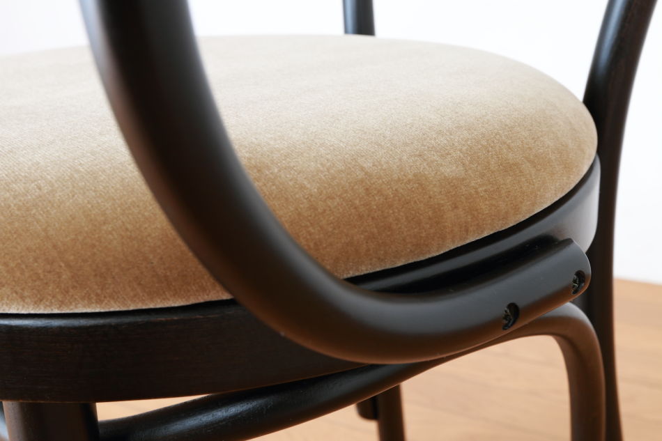 ページドPaged ベントアームチェア No9 Vienna/ダークウェンジ/クッションシート