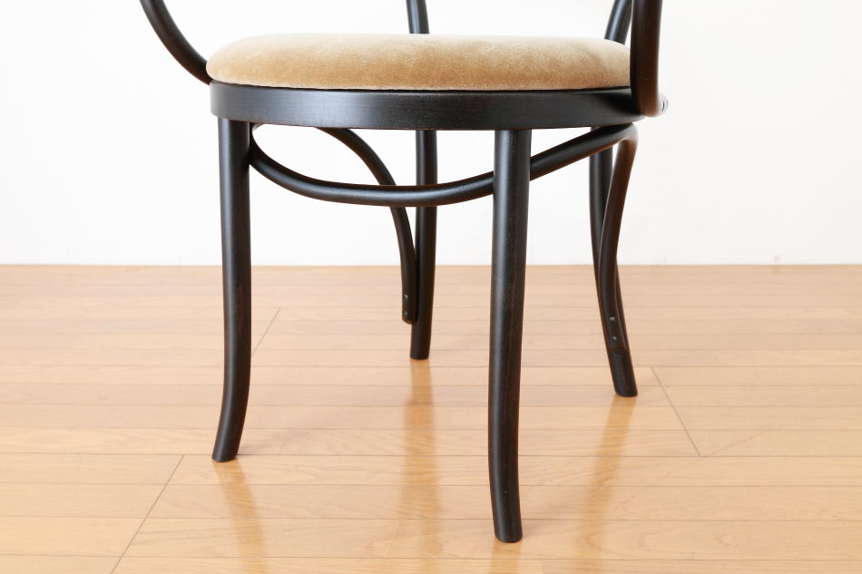 ページドPaged ベントアームチェア No9 Vienna/ダークウェンジ/クッションシート