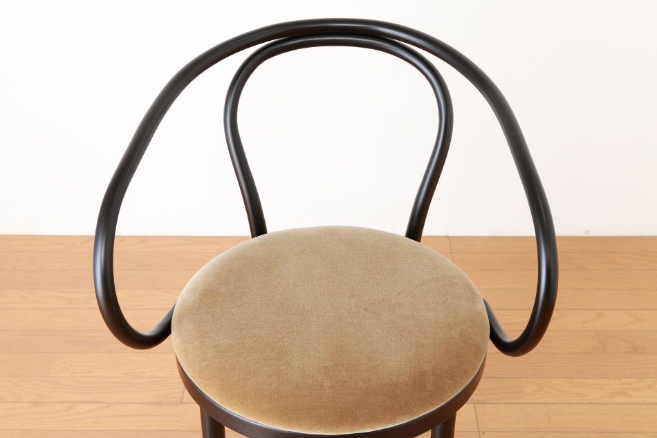 ページドPaged ベントアームチェア No9 Vienna/ダークウェンジ/クッションシート