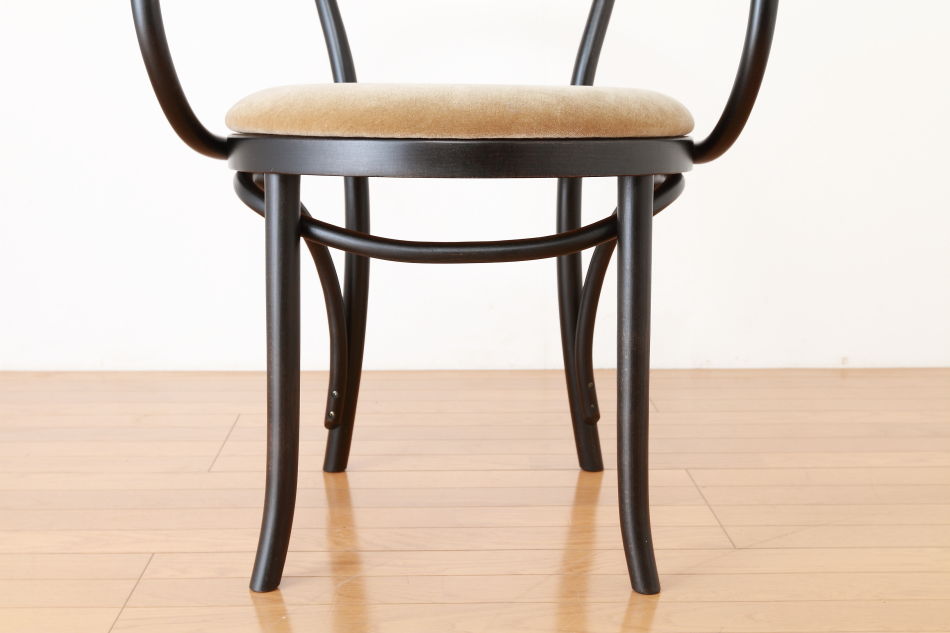 ページドPaged ベントアームチェア No9 Vienna/ダークウェンジ/クッションシート