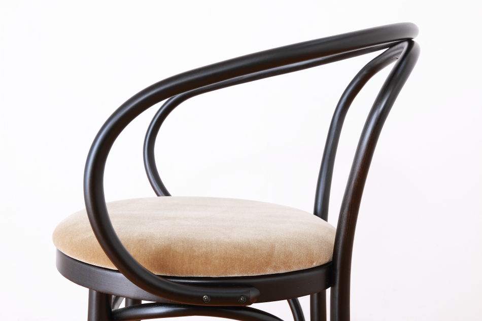ページドPaged ベントアームチェア No9 Vienna/ダークウェンジ/クッションシート